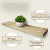 Floating Shelves Natural Wood