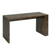 Rustic Wood Coffee Table with Storage Shelf