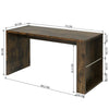 Rustic Wood Coffee Table with Storage Shelf