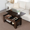 Modern Lift Top Coffee Table w/Hidden Storage & Shelf (5 Colors)