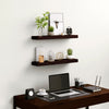 Floating Shelves Dark Walnut Finish