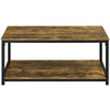 Industrial Wood Accent Coffee Table