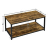 Industrial Wood Accent Coffee Table