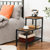 Side Table 3-Tier Narrow Nightstand