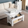 Modern Lift Top Coffee Table w/Hidden Storage & Shelf (5 Colors)