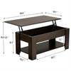 Modern Lift Top Coffee Table w/Hidden Storage & Shelf (5 Colors)