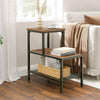 Side Table 3-Tier Narrow Nightstand