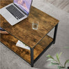 Industrial Wood Accent Coffee Table