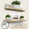 Floating Shelves Natural Wood