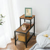 Side Table 3-Tier Narrow Nightstand