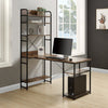 Office Desk with 5-Tier Shelf