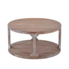 Round Coffee Table - Real Wood Finish