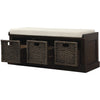 Storage Bench with 3 Drawers - 4 Colors