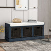 Storage Bench with 3 Drawers - 4 Colors