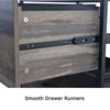 File Cabinet with 2 Drawers - Rustic Wood Finish