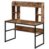 Office Desk - Industrial Style Rustic Wood Finish