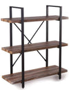 3-Tier Industrial Bookshelf