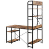 Office Desk with 5-Tier Shelf