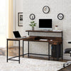 Office L-Shaped Desk - Wood Finish