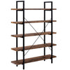 5-Tier Industrial Bookshelf - 2 Colors