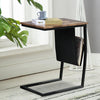 Wooden Side Table - Industrial Style Rustic Finish