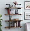 4-Tier Pipe Shelf