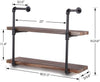 2-Tier Pipe Shelf