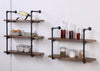 2-Tier Pipe Shelf