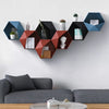 Nordic Hexagon Shelf Red