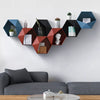 Nordic Hexagon Shelf Black