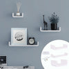 Floating U Shelves White