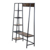 Entryway Hall Tree with 5-Tier Storage Shelves