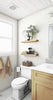 Floating Shelves Natural Wood