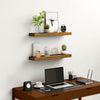 Floating Shelves Walnut Finish