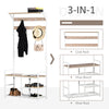 Entryway Storage Coat Rack