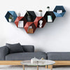 Nordic Hexagon Shelf Blue