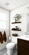 Floating Shelves Dark Walnut Finish