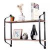 2 Tier Industrial Rustic Shelf