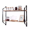 2 Tier Industrial Rustic Shelf