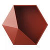 Nordic Hexagon Shelf Red